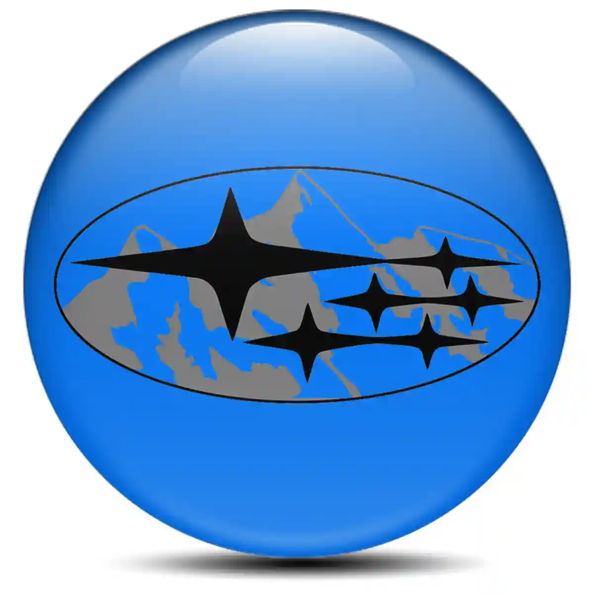 Subaru Emblem Epoxy Self-Adhesive Prime Quality