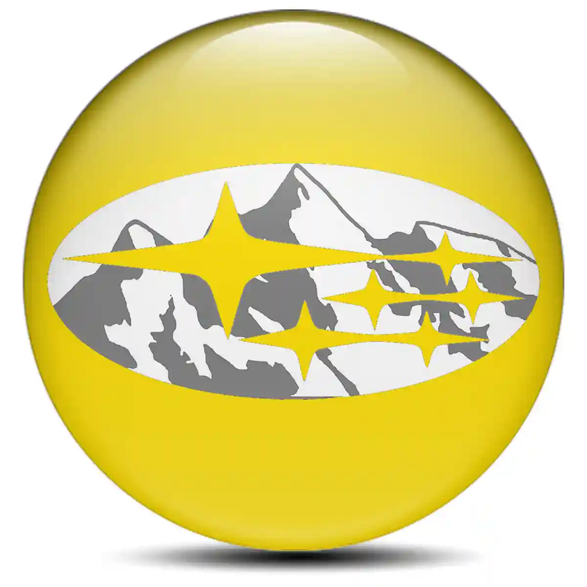 Subaru Emblem Epoxy Self-Adhesive Refined Design