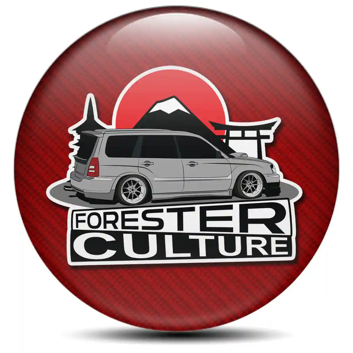Subaru Logo Silicone Badge Refined Design