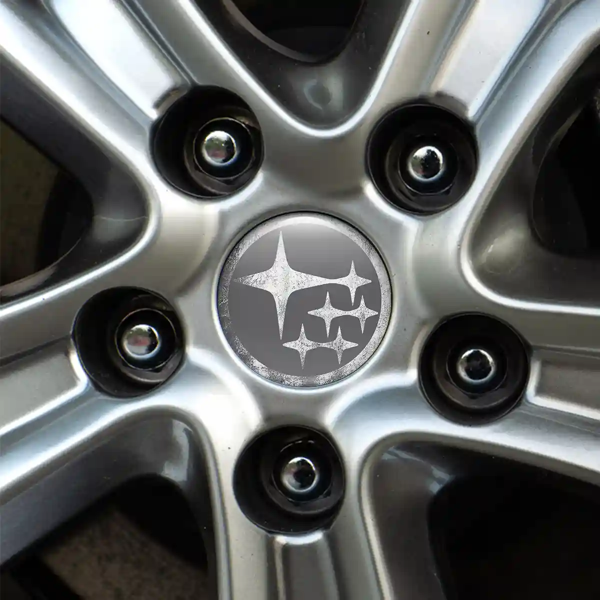 Subaru Logo Silicone Badge Self-Adhesive Deluxe Edition