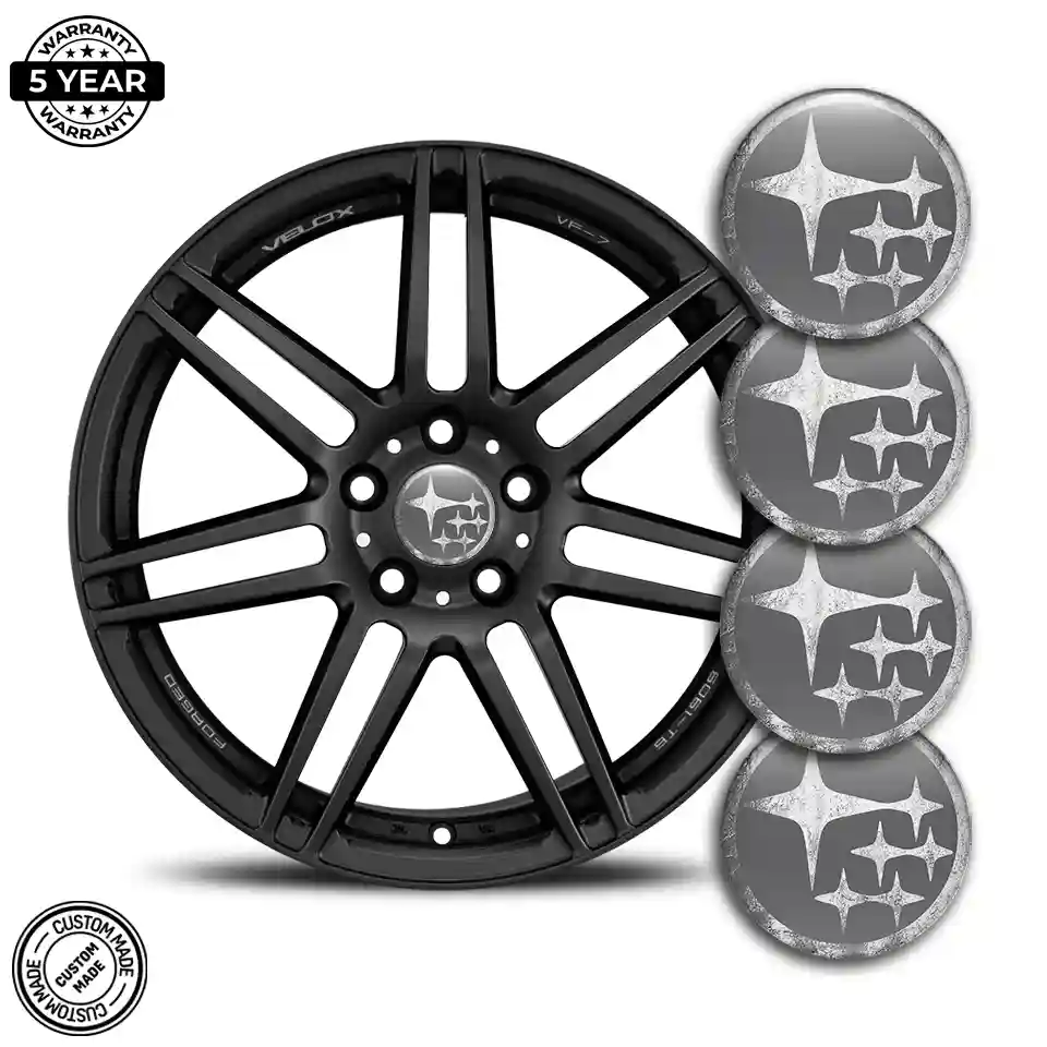 Subaru Logo Silicone Badge Self-Adhesive Deluxe Edition