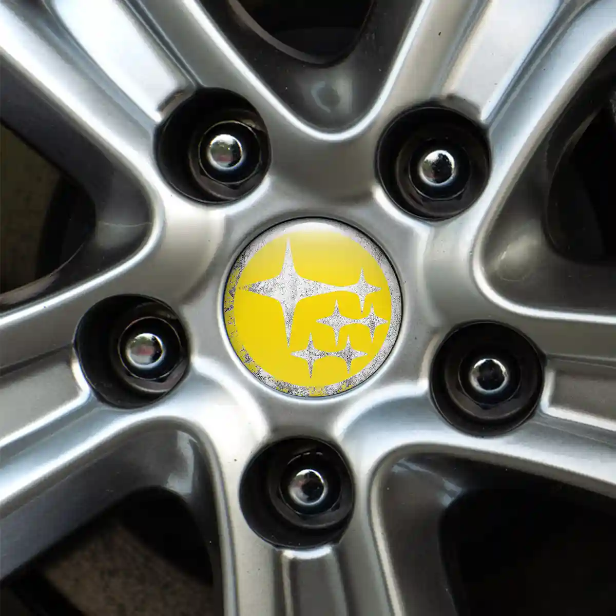Subaru Logo Silicone Badge Self-Adhesive Exclusive Series
