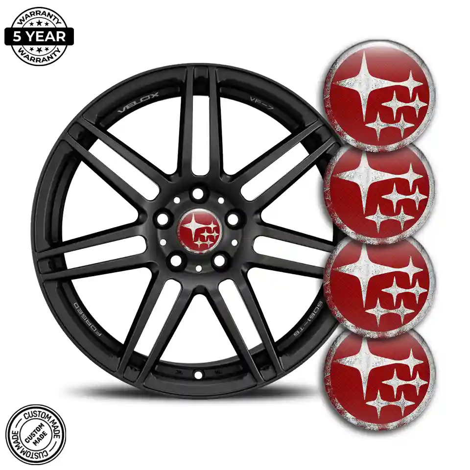 Subaru Logo Silicone Badge Self-Adhesive Prime Quality