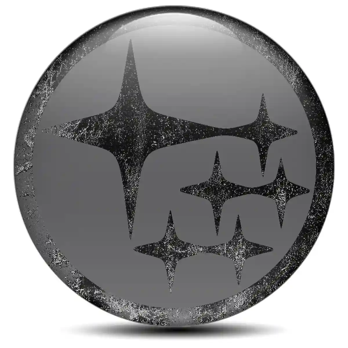 Subaru Logo Silicone Badge Self-Adhesive Superior Craft