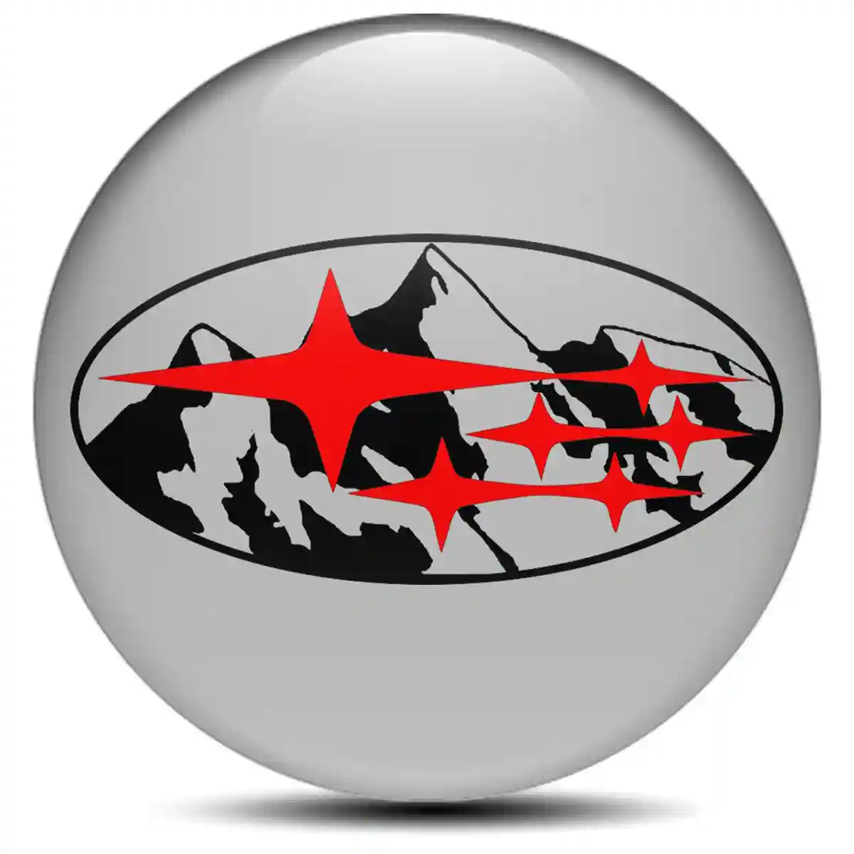 Subaru Logo Silicone Badge Sleek Style