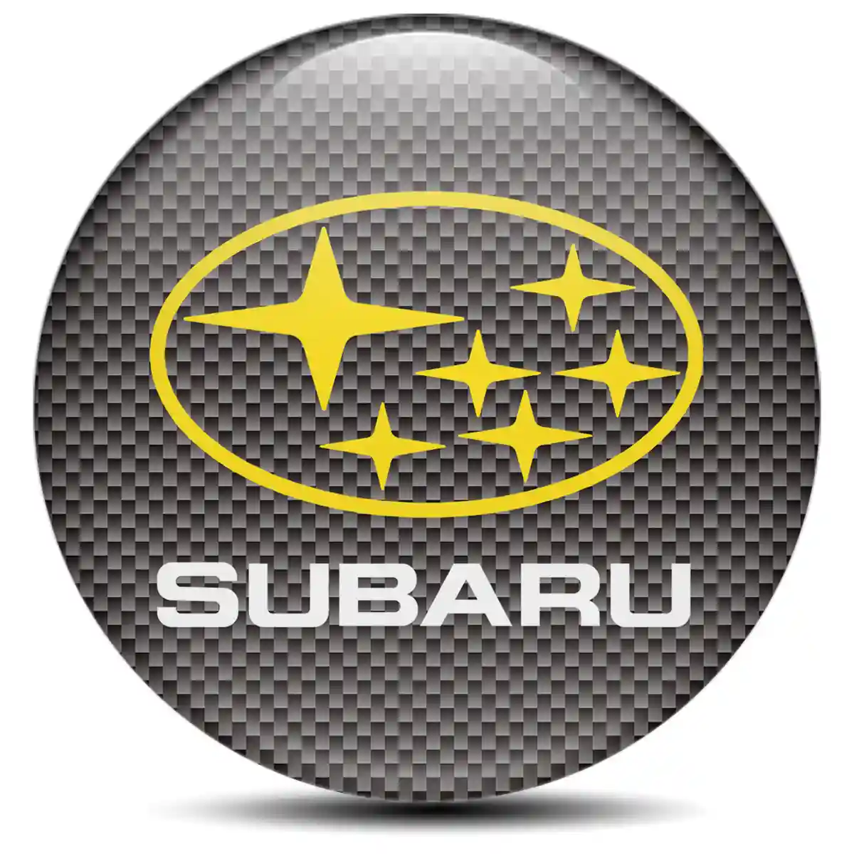 Subaru Logo Silicone Emblem Self-Adhesive Elite Finish