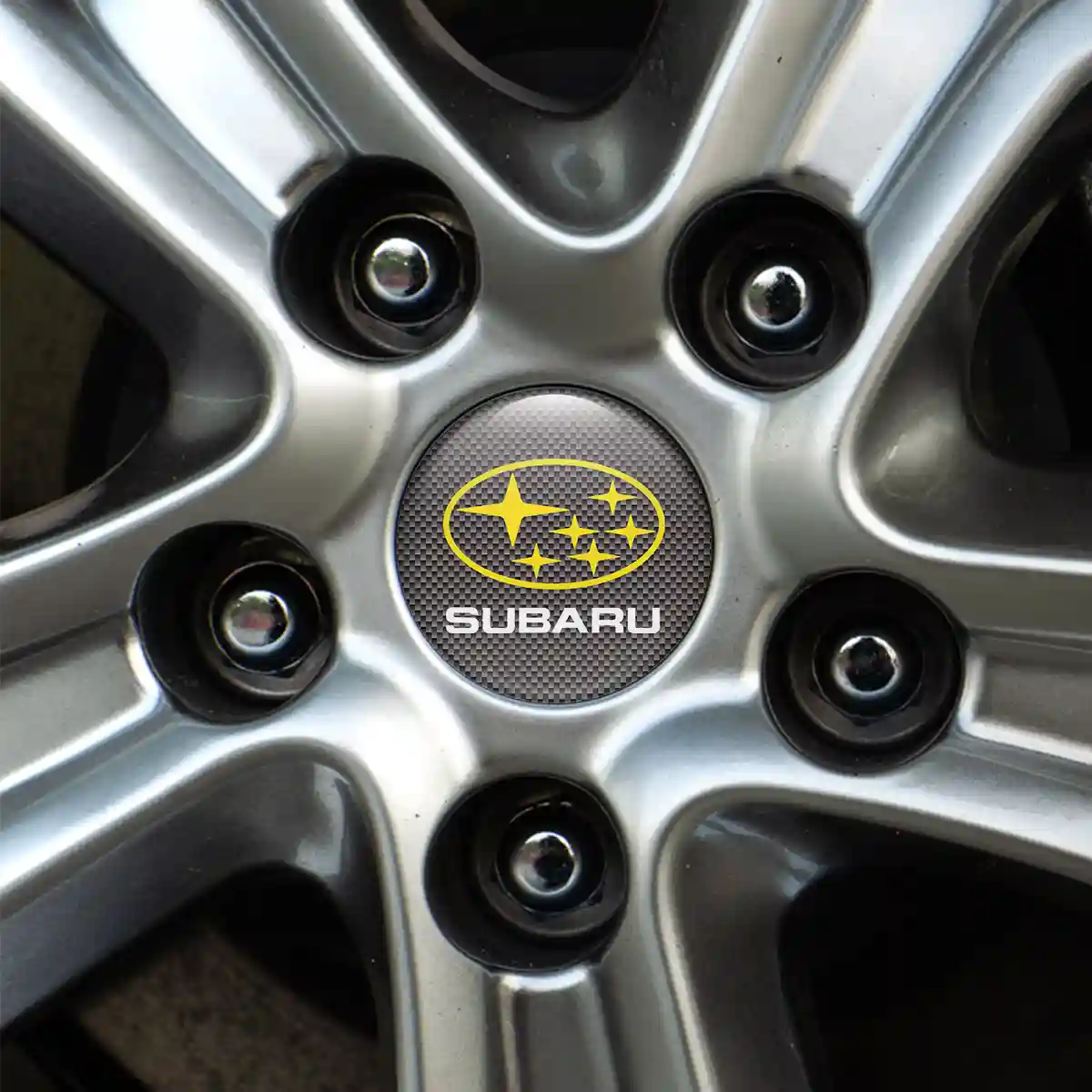 Subaru Logo Silicone Emblem Self-Adhesive Elite Finish