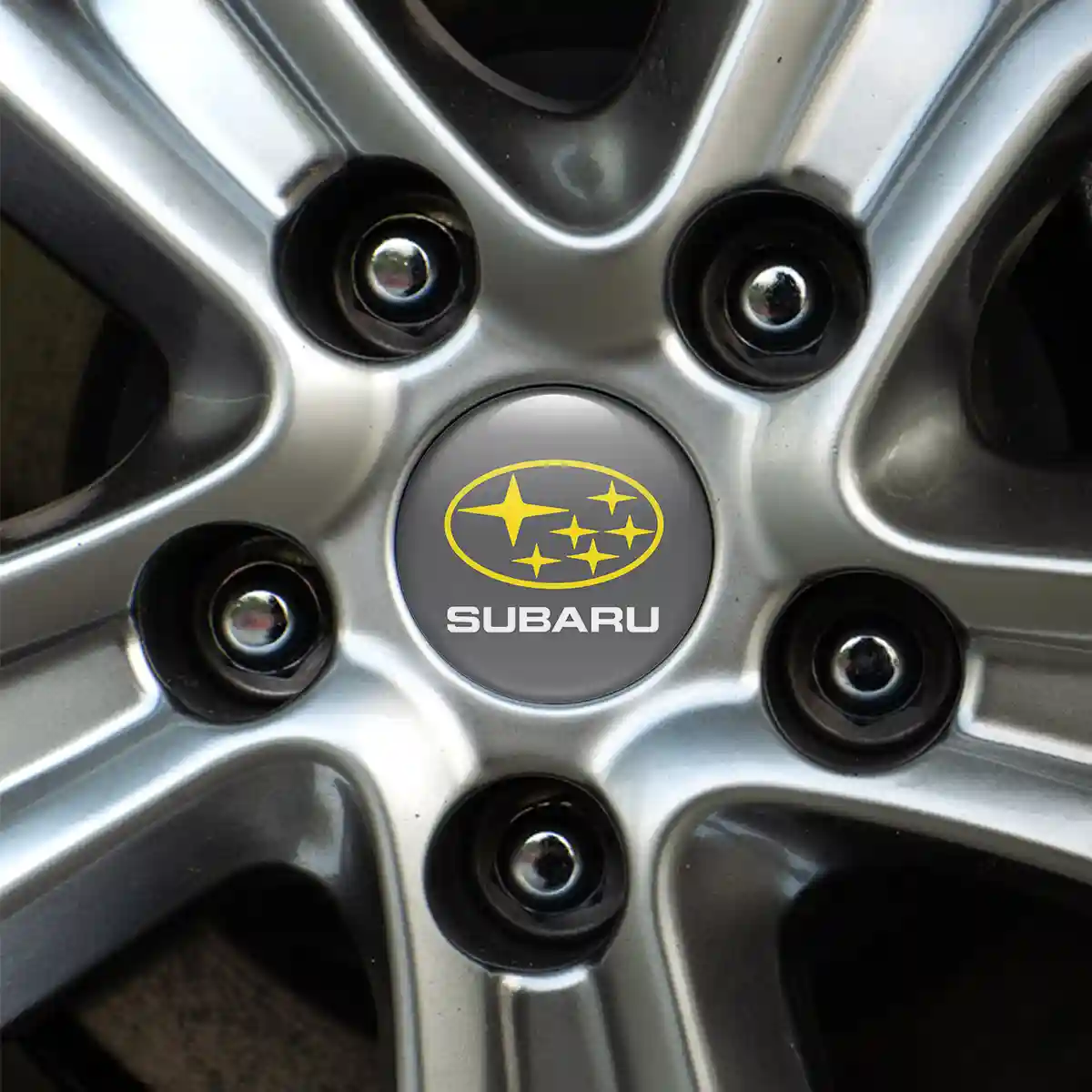 Subaru Logo Silicone Emblem Self-Adhesive Noble Edition