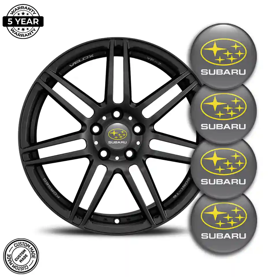 Subaru Logo Silicone Emblem Self-Adhesive Noble Edition
