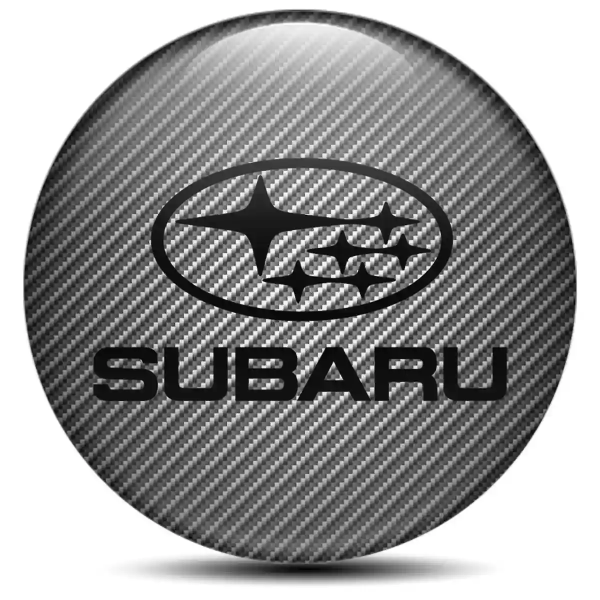 Subaru Logo Silicone Emblem Self-Adhesive Refined Design