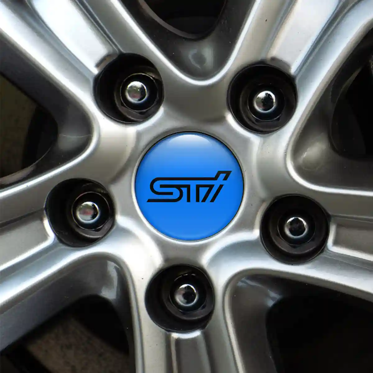 Subaru Logo Silicone Sticker Refined Design
