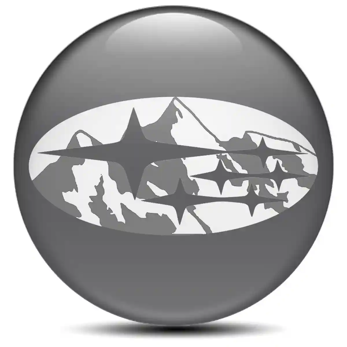 Subaru Logo Silicone Sticker Self-Adhesive Elite Edition