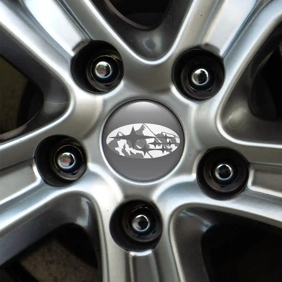 Subaru Logo Silicone Sticker Self-Adhesive Elite Edition