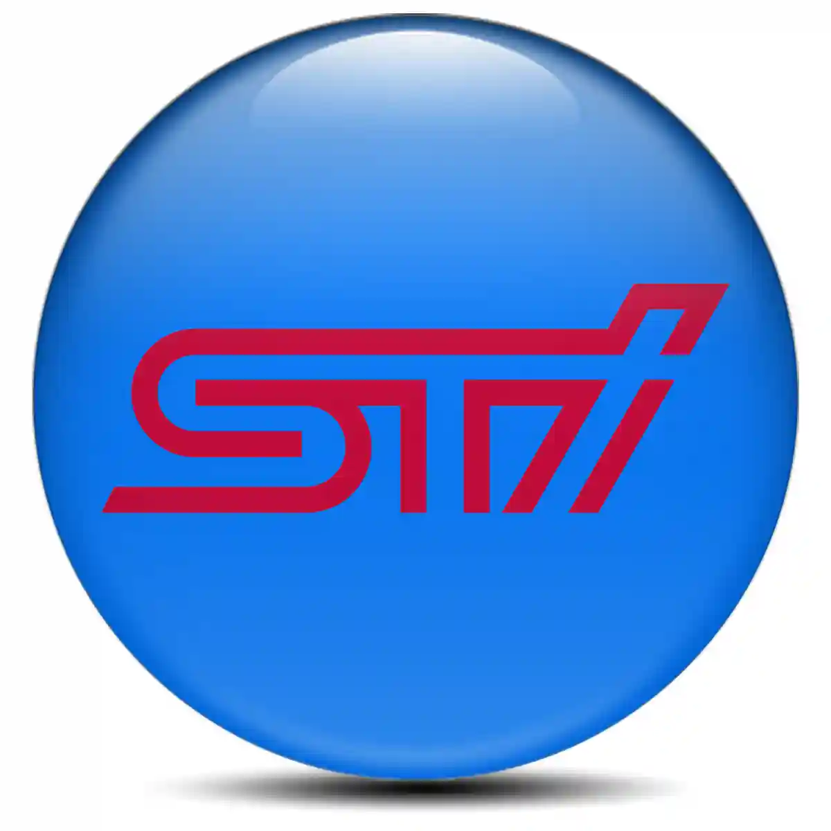 Subaru Logo Silicone Sticker Self-Adhesive Sleek Style