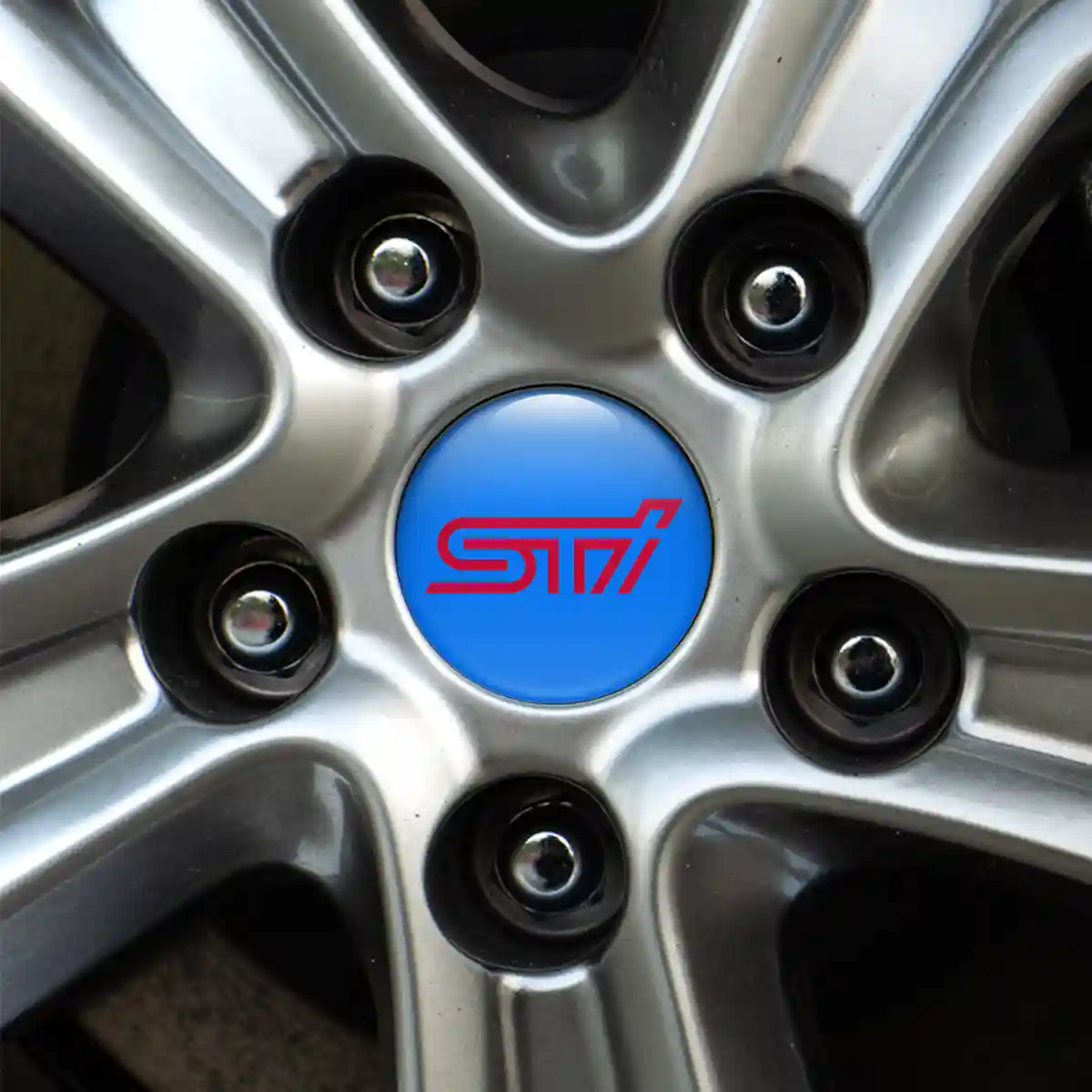Subaru Logo Silicone Sticker Self-Adhesive Sleek Style