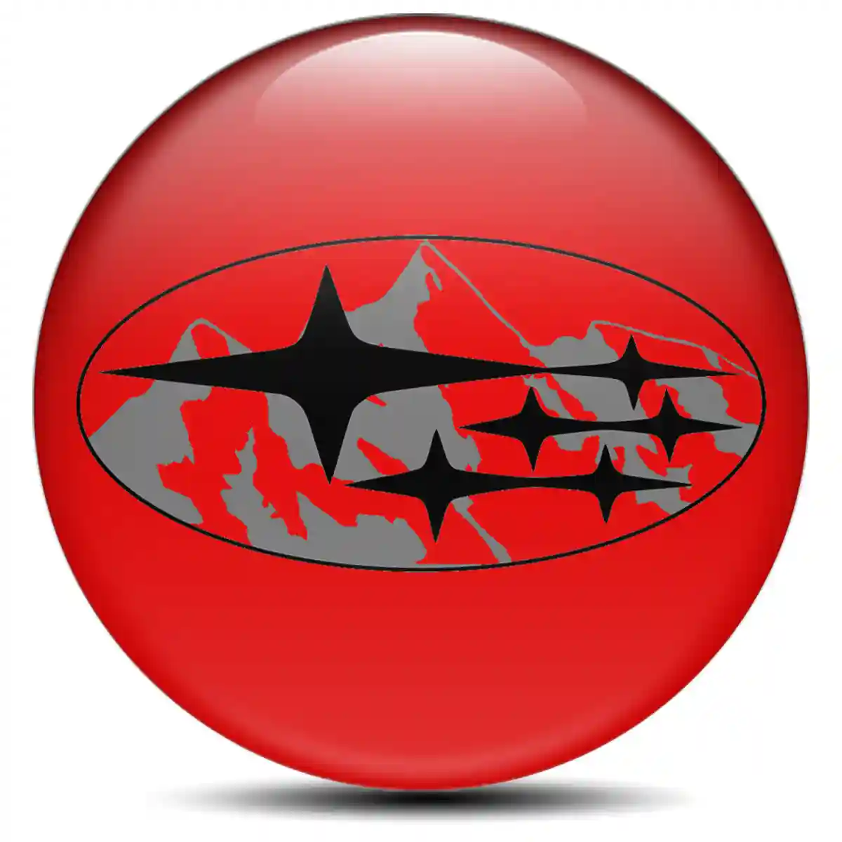 Subaru Silicone Emblem Self-Adhesive Signature Grade