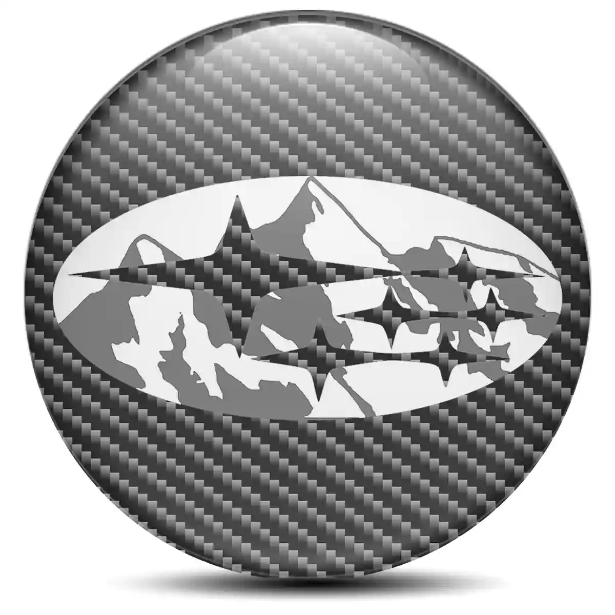 Subaru Wheel Emblem Self-Adhesive Refined Design