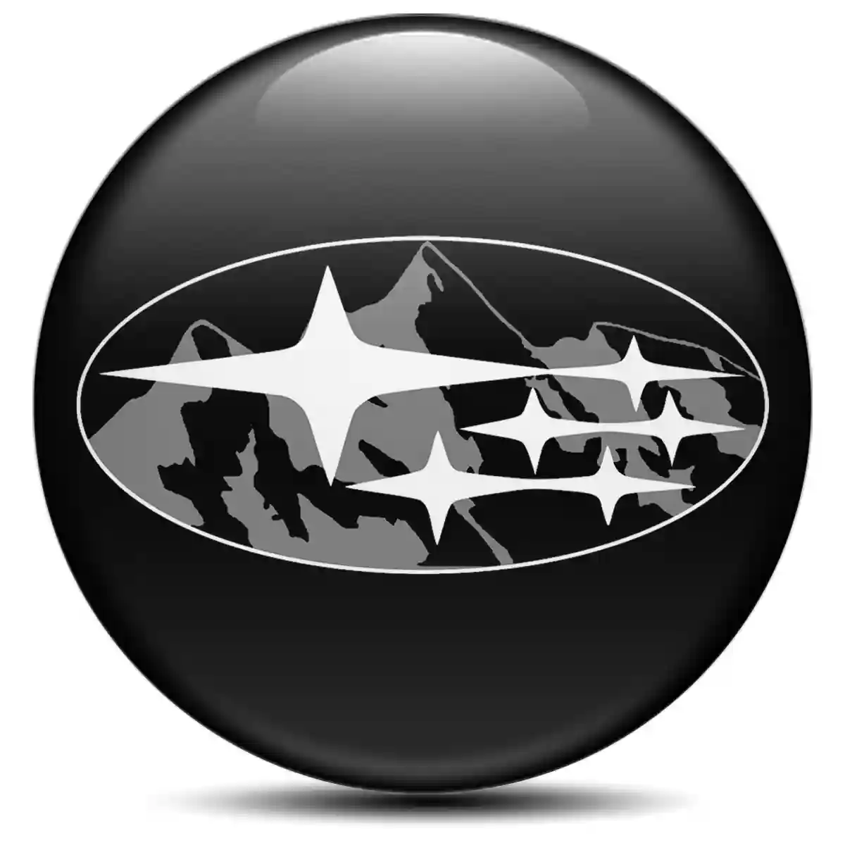 Subaru Wheel Emblem Self-Adhesive Signature Grade