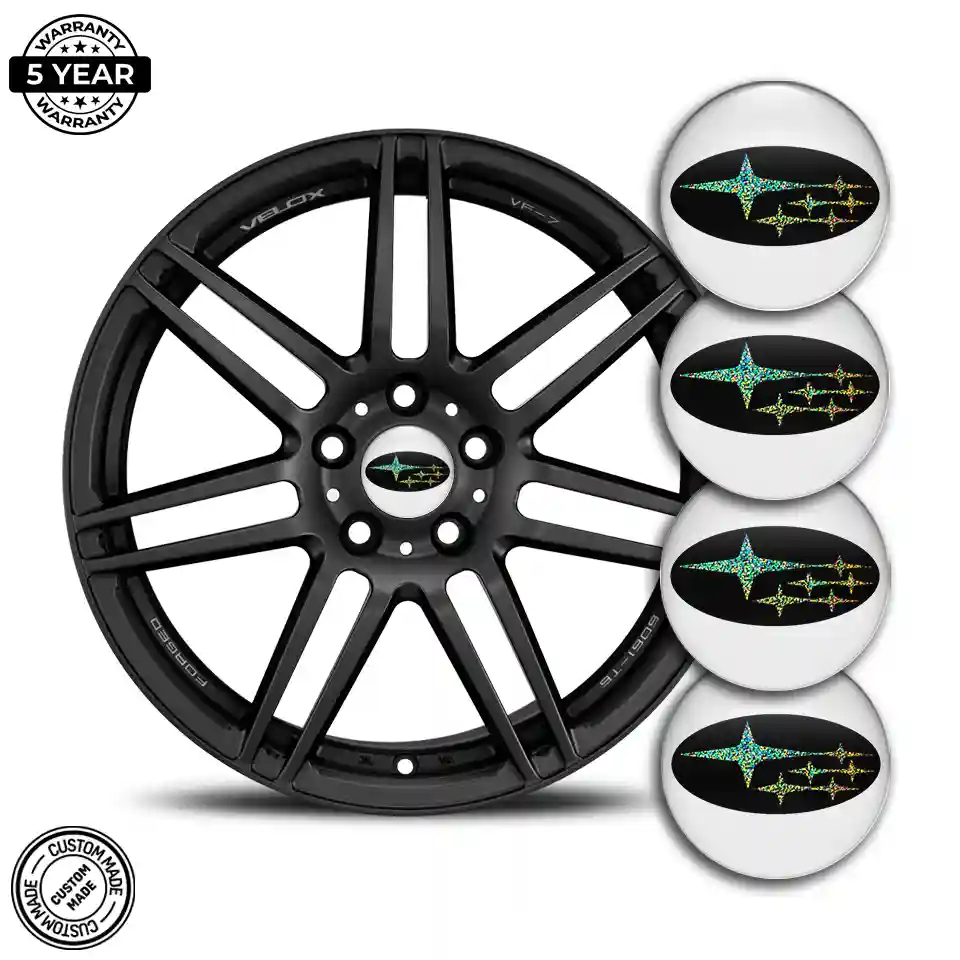 Subaru Wheel Emblems Elite Finish