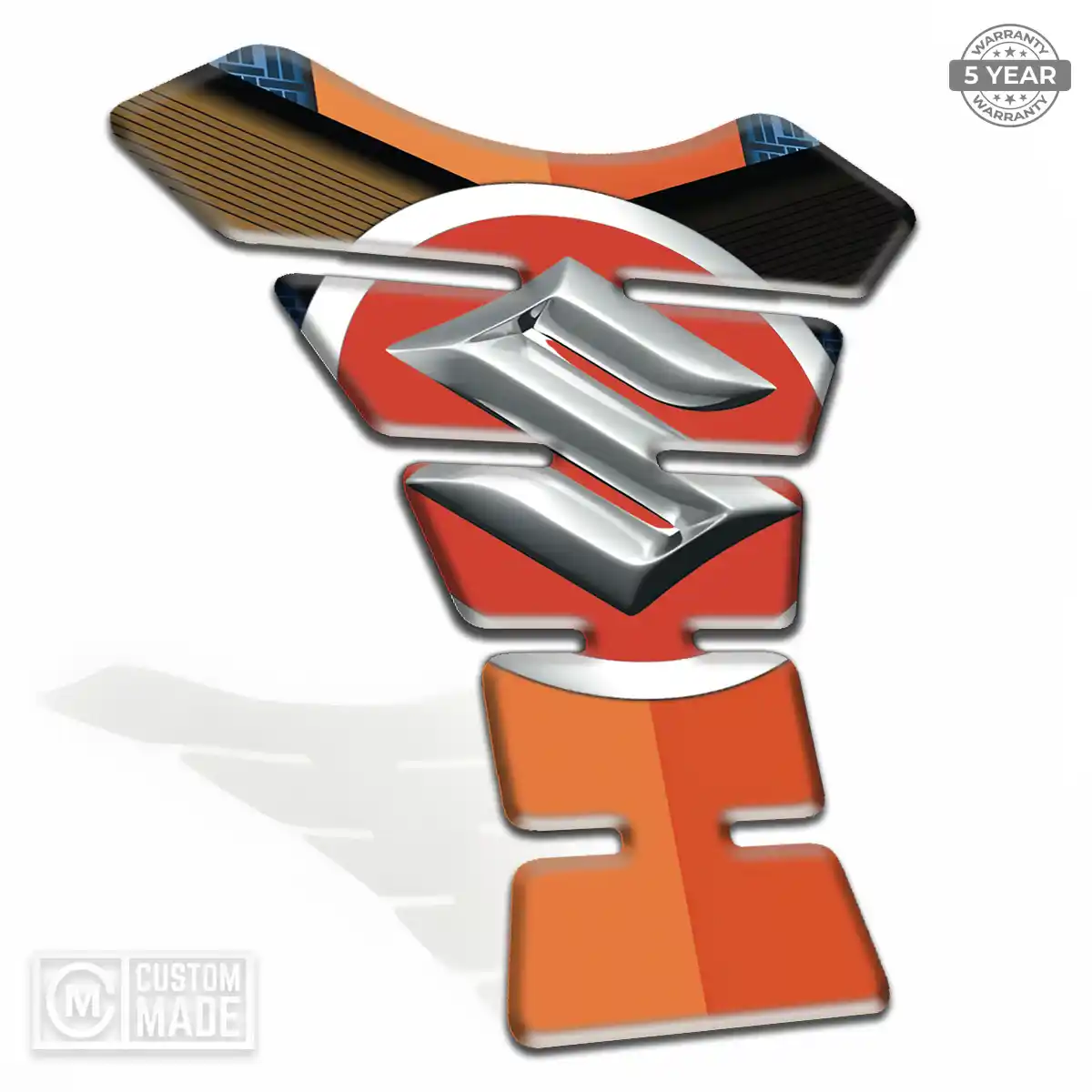 Suzuki 3D Domed Tank Pad Refined Design