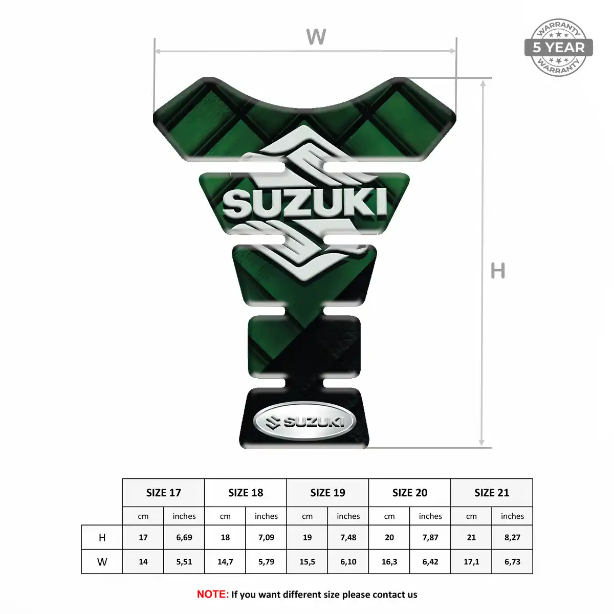 Suzuki 3D Gel Tank Pad Prestige Line