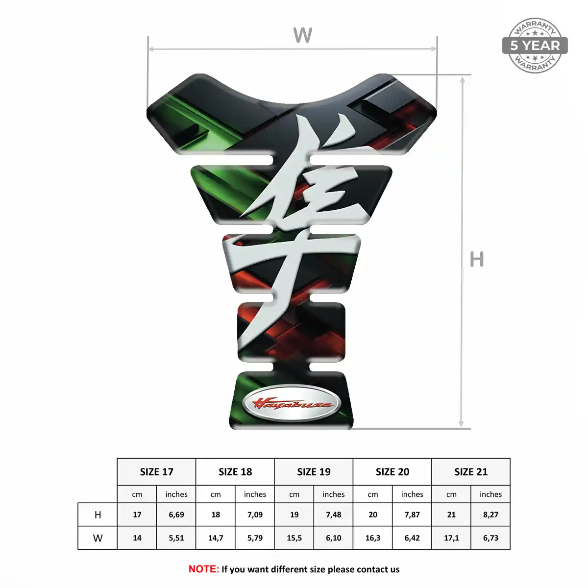 Suzuki 3D Gel Tank Pad Signature Grade