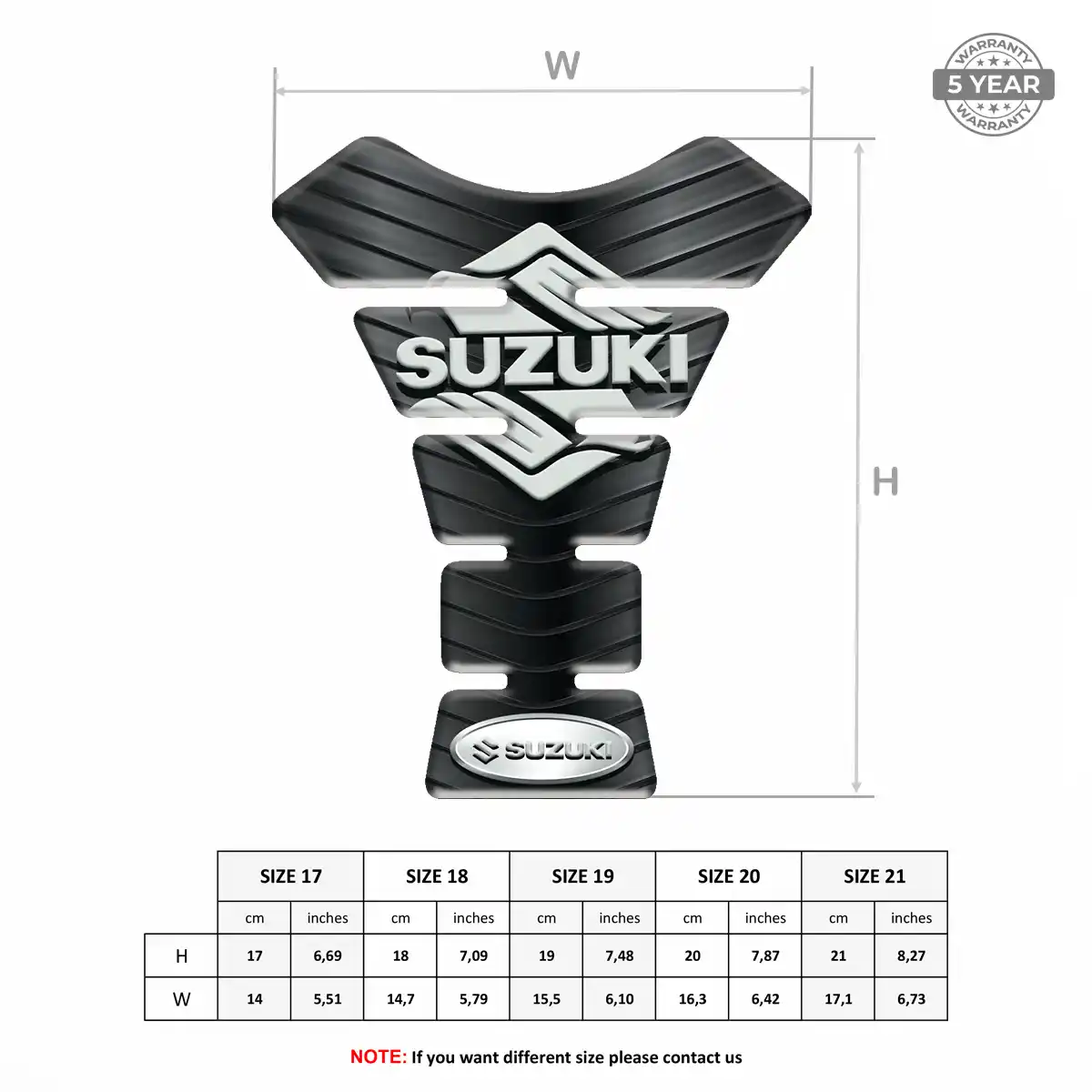 Suzuki 3D Gel Tank Pad Superior Craft