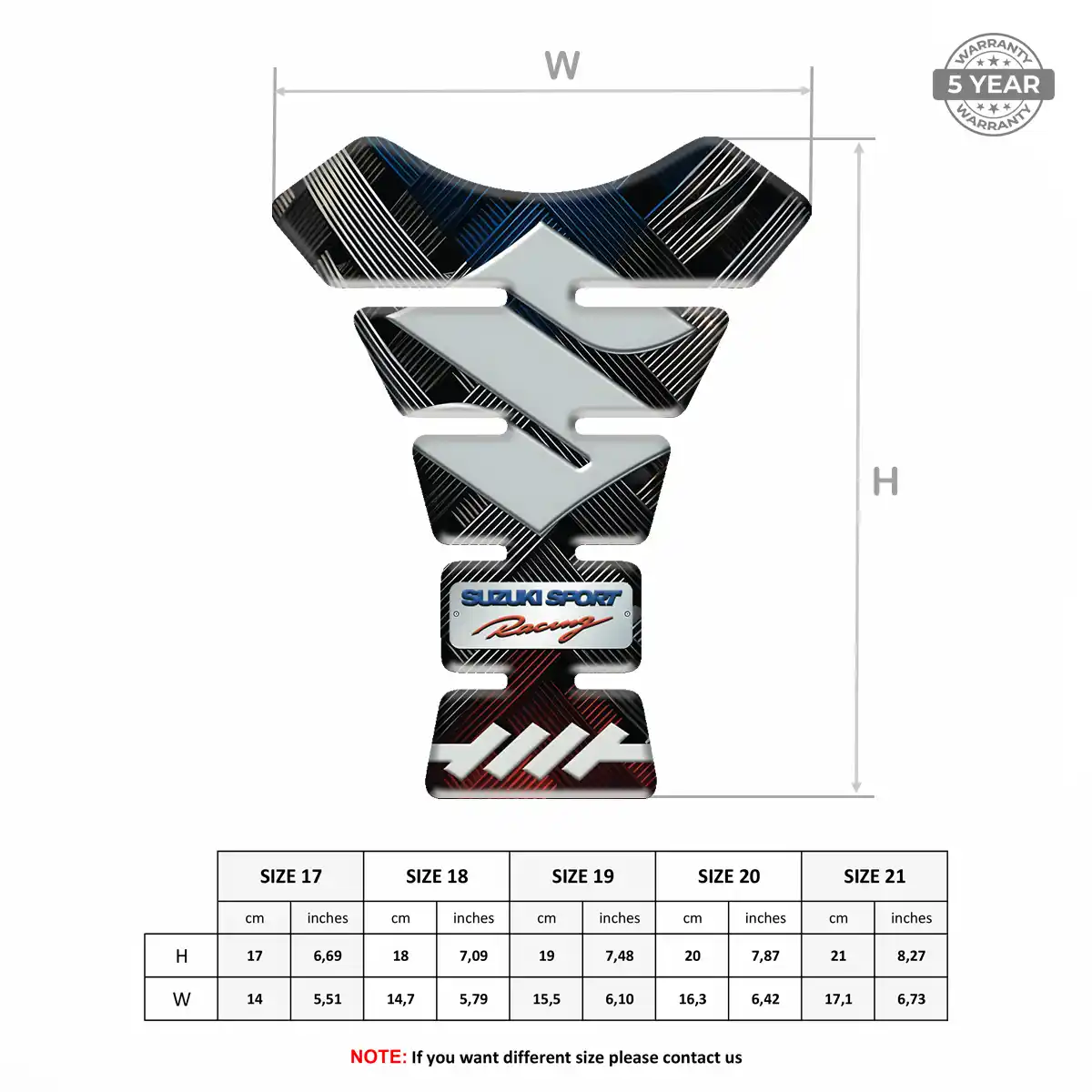 Suzuki 3D Tank Pad Exclusive Series