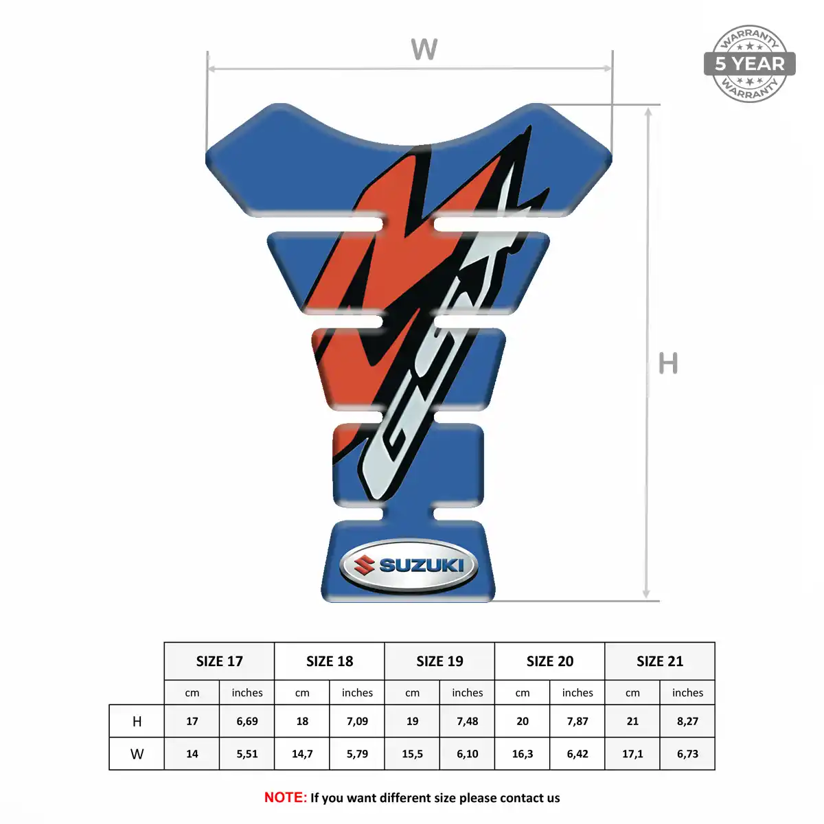 Suzuki 3D Tank Pad Refined Design