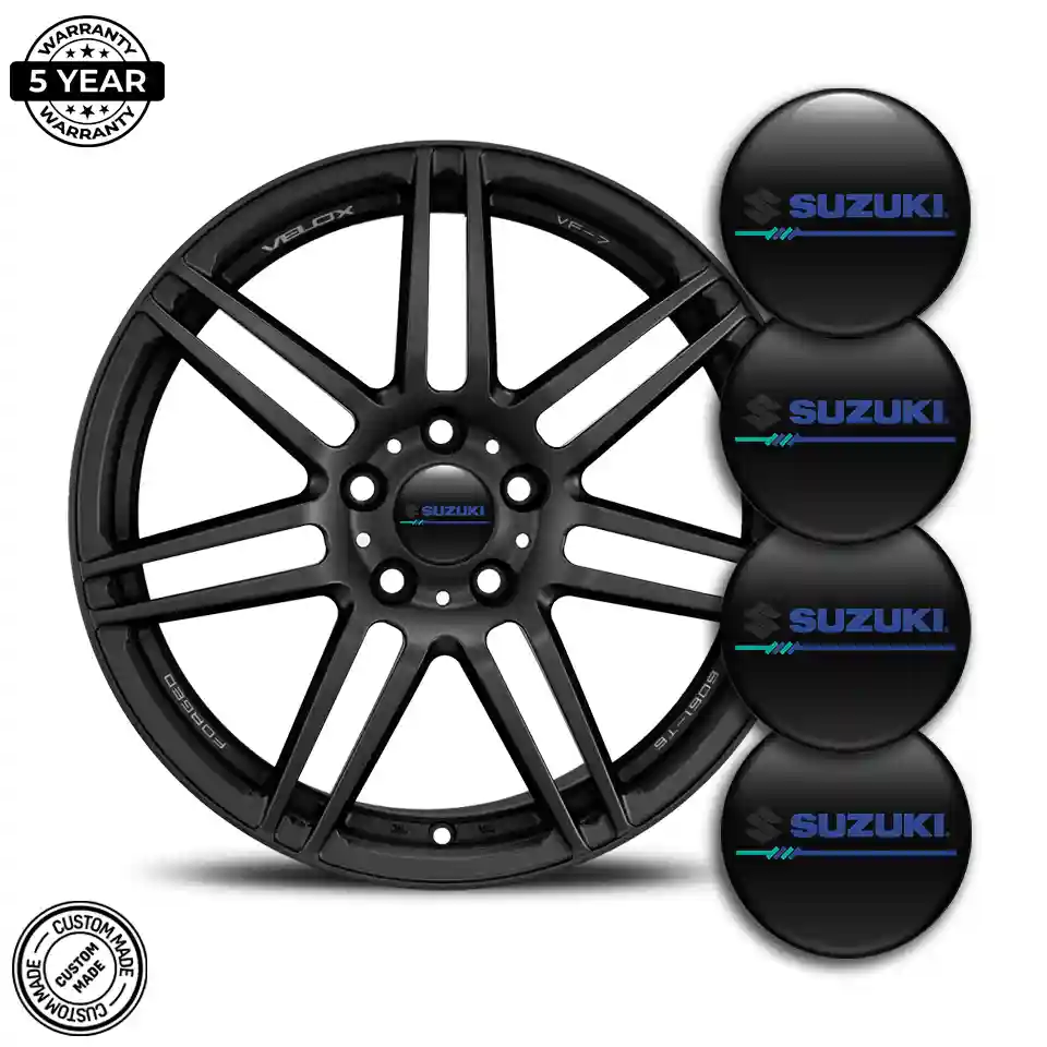 Suzuki Badge Emblems Center Cap Sleek Style