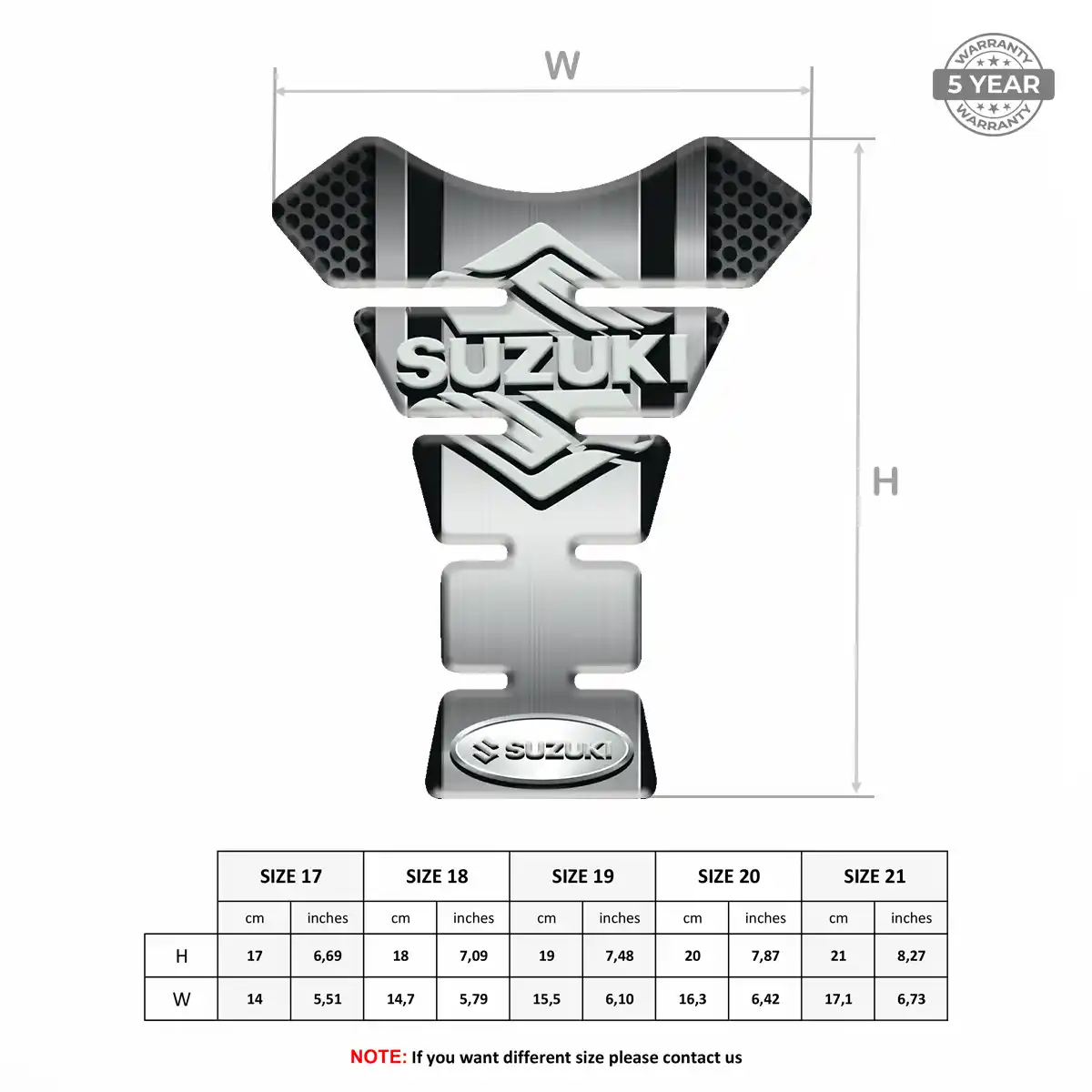 Suzuki Bike Tank Protector Refined Design
