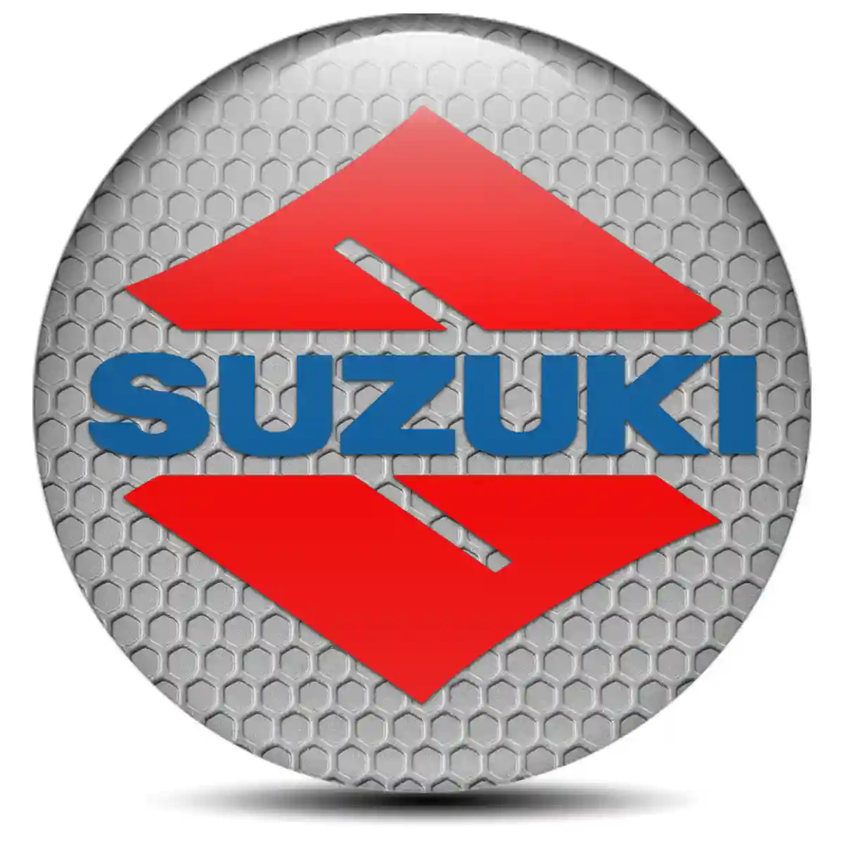 Suzuki Domed Emblem Self-Adhesive Refined Design