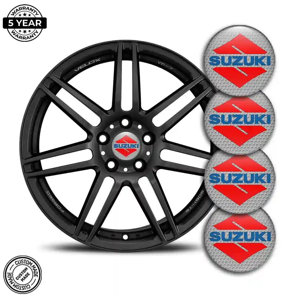 Suzuki Domed Emblem Self-Adhesive Refined Design