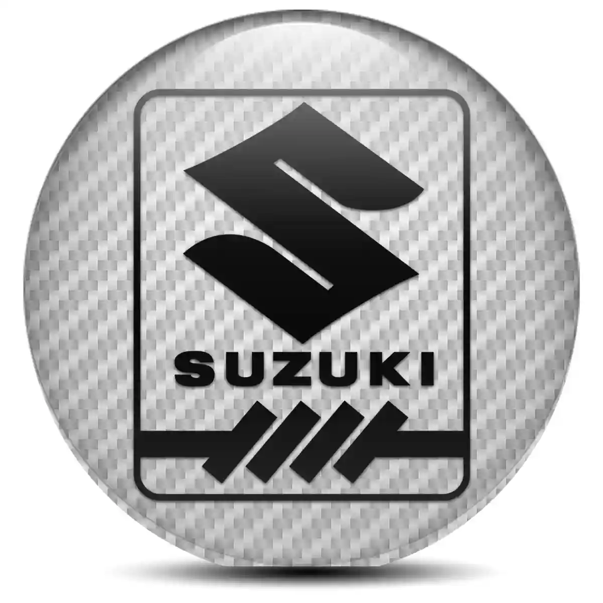 Suzuki Domed Sticker Self-Adhesive Refined Design