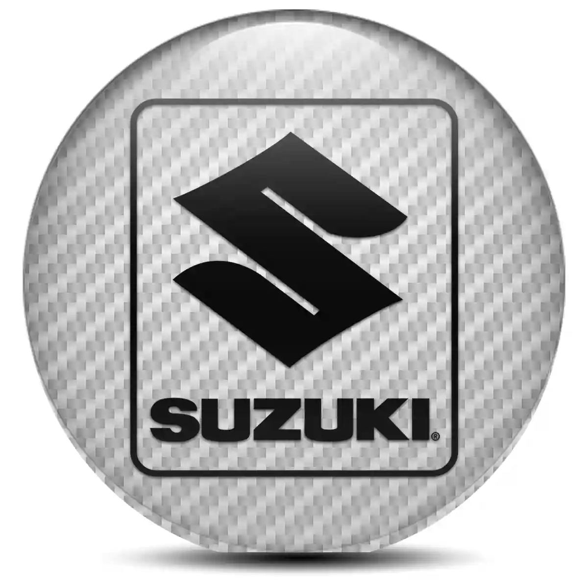 Suzuki Domed Sticker Self-Adhesive Signature Grade