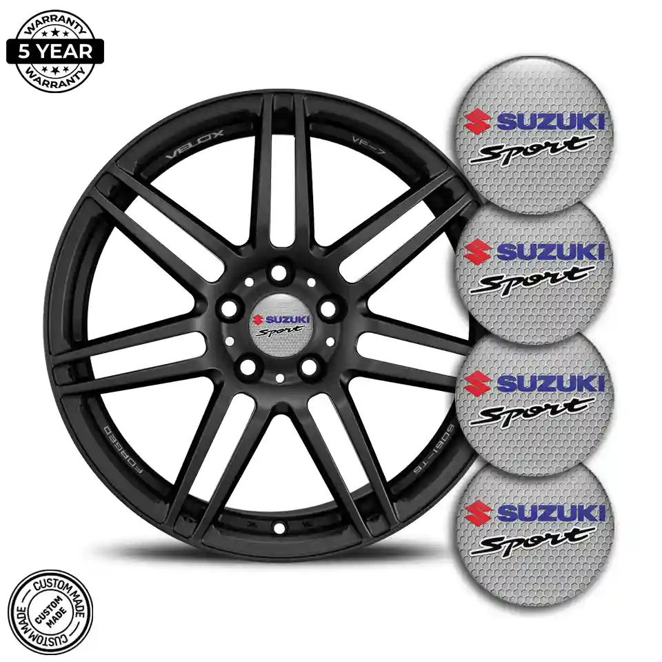 Suzuki Domed Sticker Self-Adhesive Sleek Style
