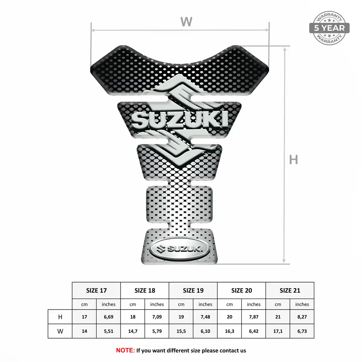 Suzuki Domed Tank Pad Exclusive Series