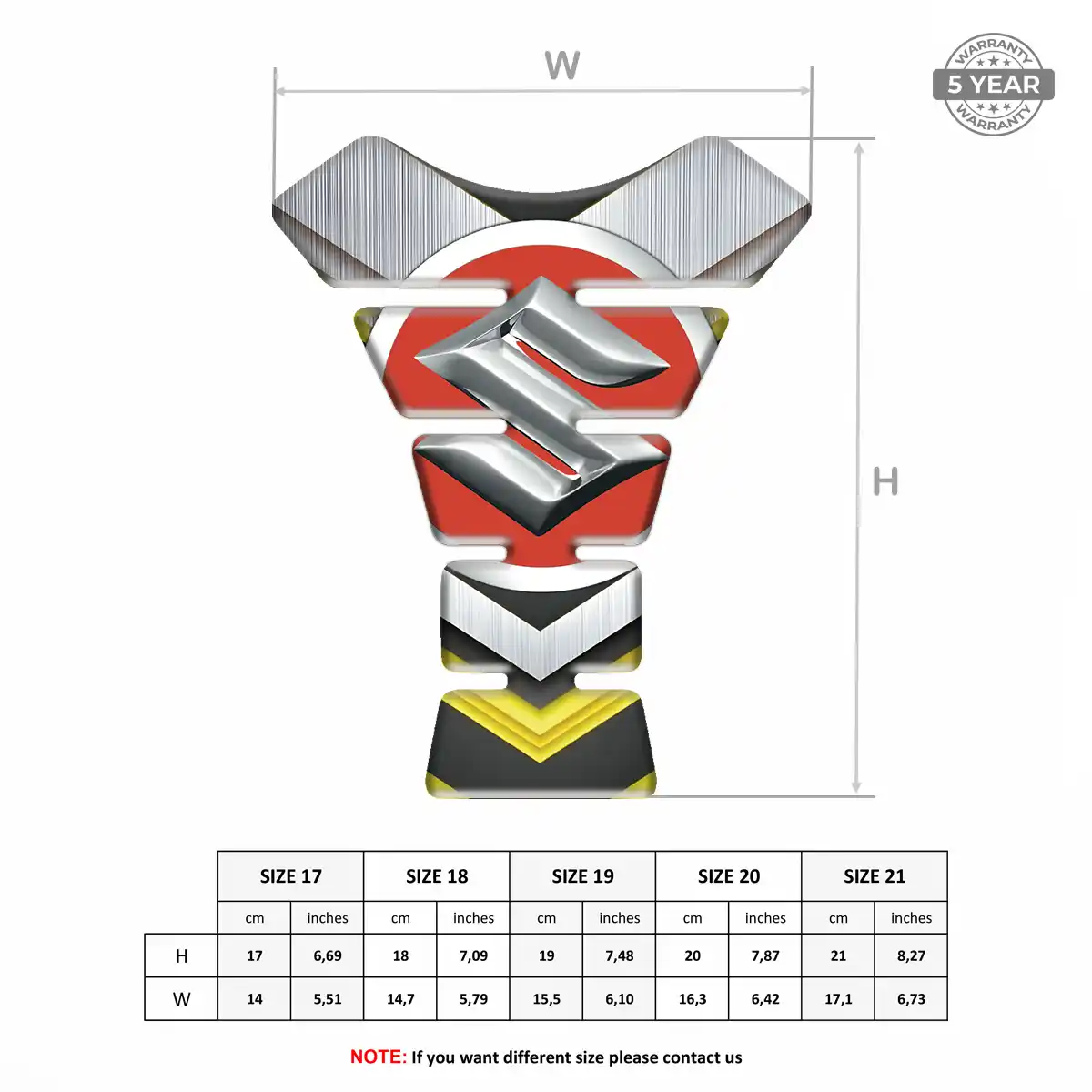 Suzuki Domed Tank Protector Deluxe Edition