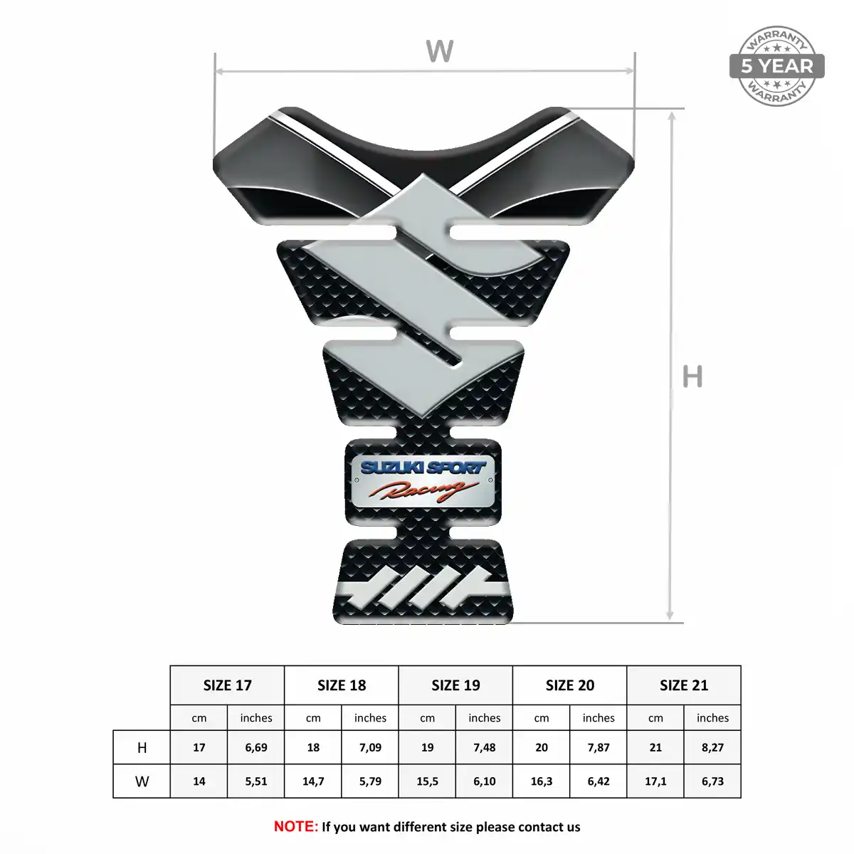 Suzuki Domed Tank Protector Refined Design