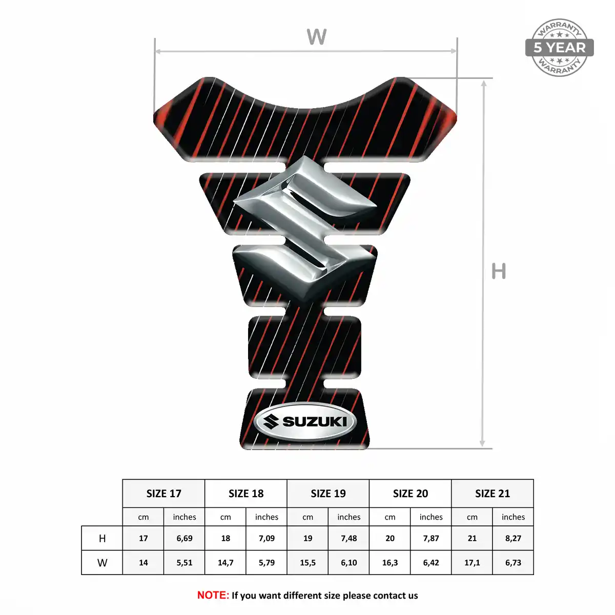 Suzuki Domed Tank Protector Signature Grade
