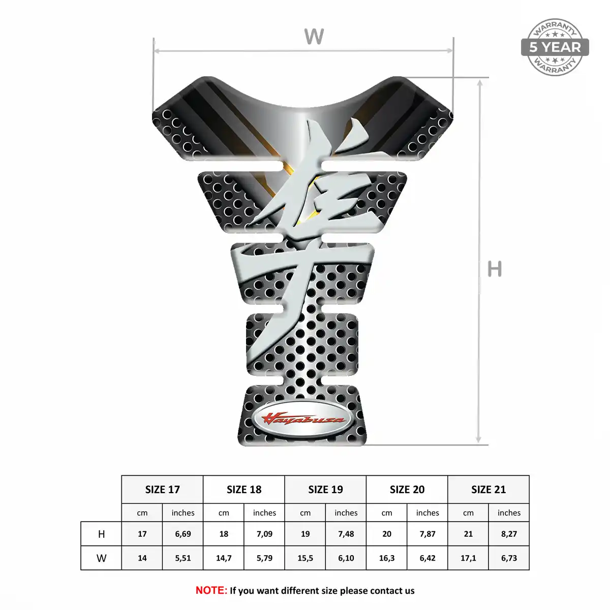 Suzuki Domed Tank Sticker Prestige Line