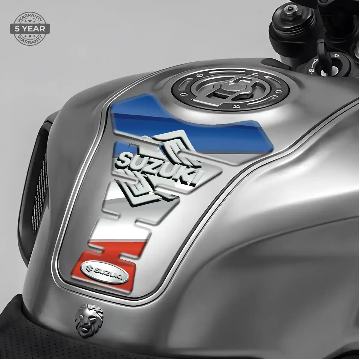 Suzuki Domed Tank Sticker Refined Design