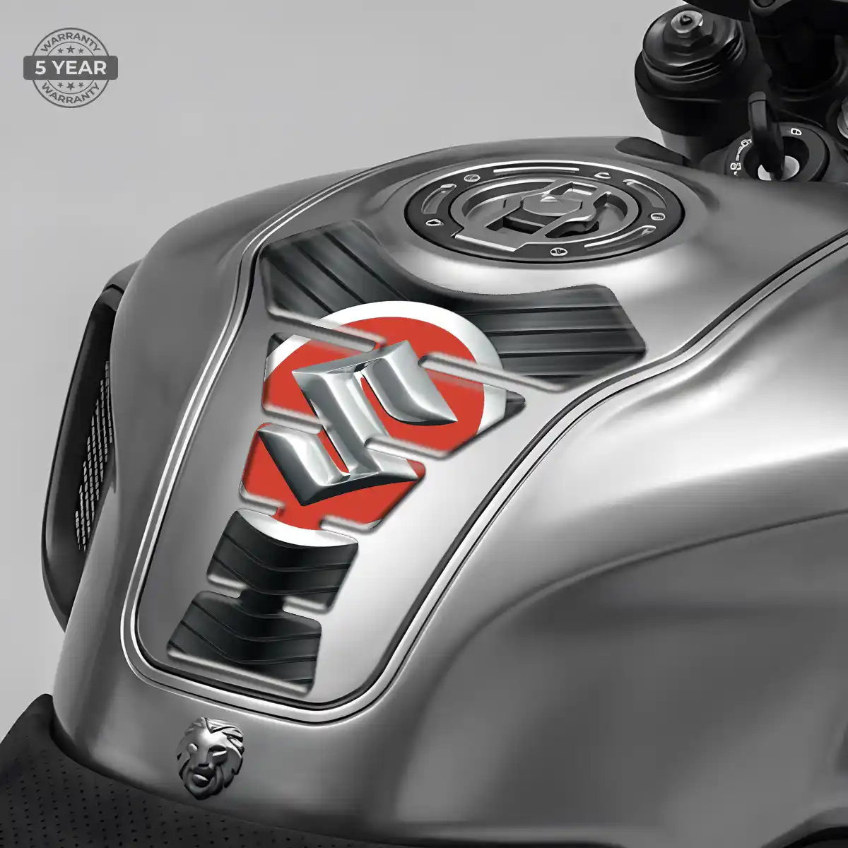 Suzuki Domed Tank Sticker Sleek Style
