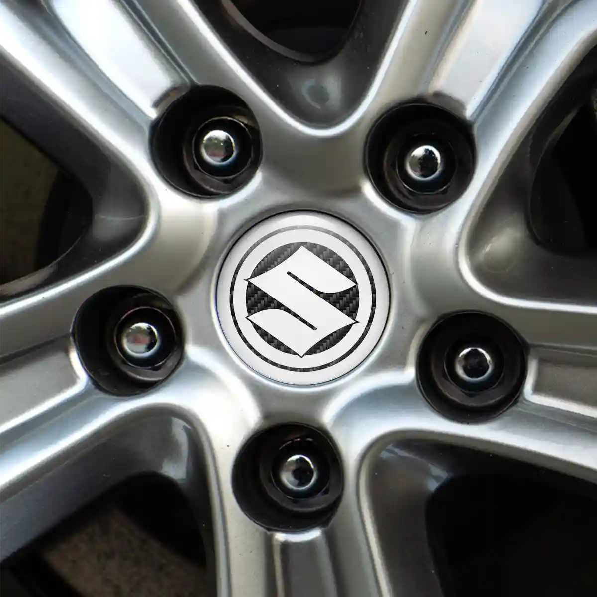 Suzuki Emblem Badge Self-Adhesive Refined Design