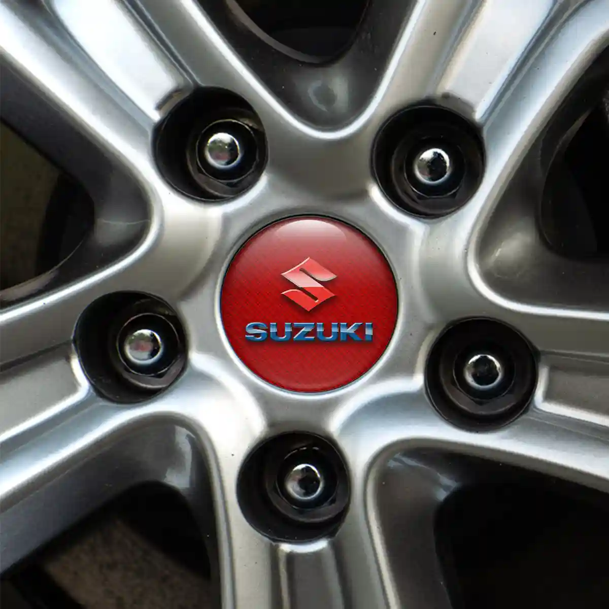 Suzuki Emblem Center Hub Cap Self-Adhesive Prime Quality