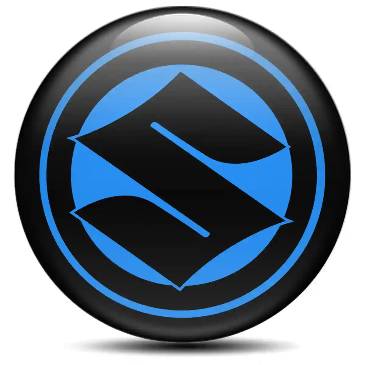 Suzuki Emblem Center Hub Cap Self-Adhesive Sleek Style