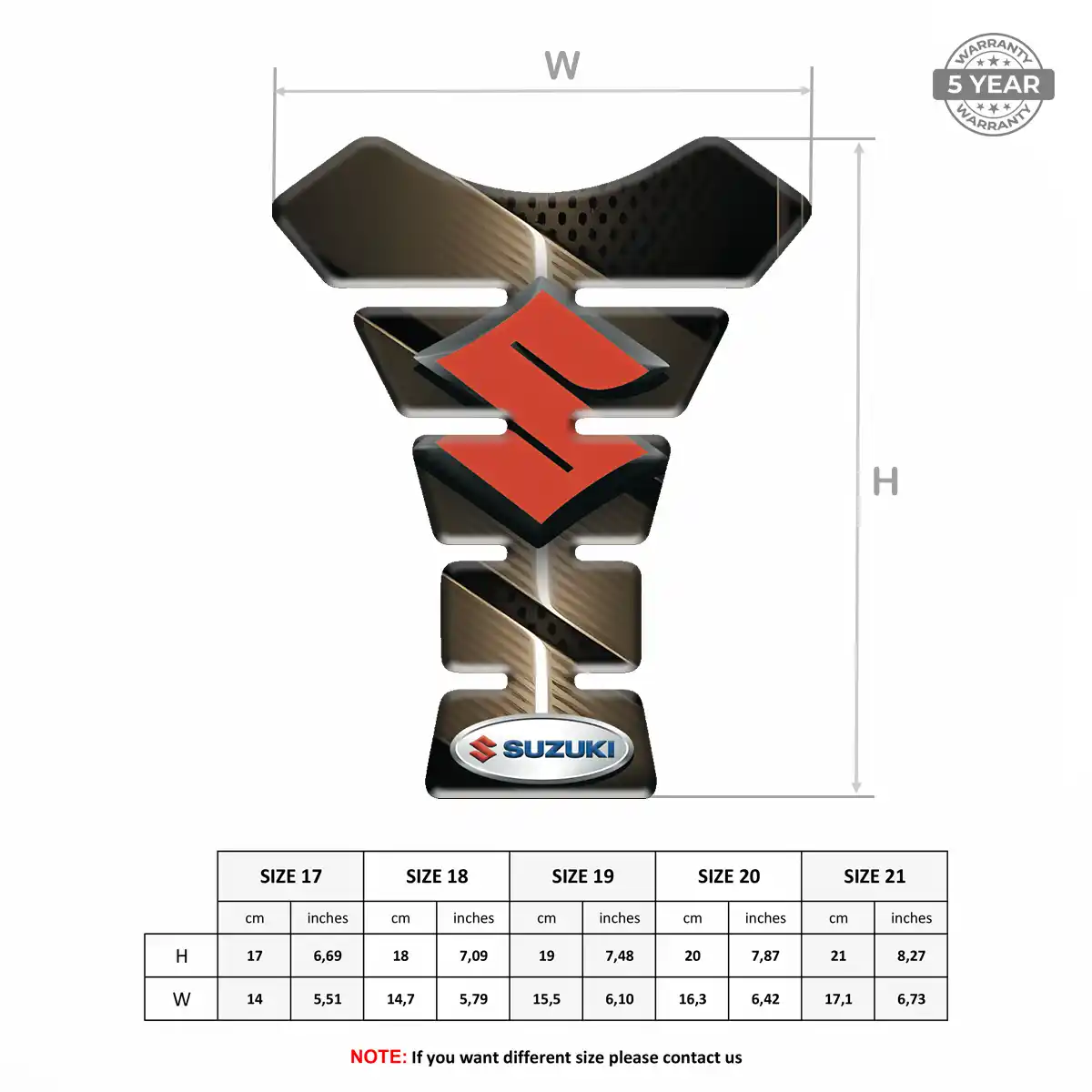 Suzuki Fuel Tank Pad Prestige Line