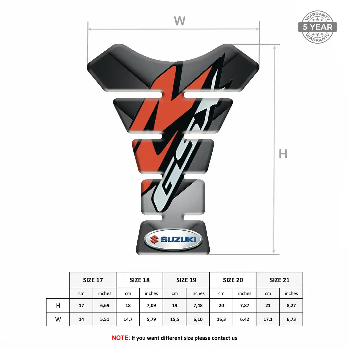 Suzuki Fuel Tank Pad Refined Design