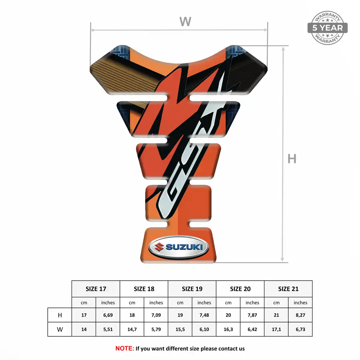 Suzuki Fuel Tank Protector Deluxe Edition