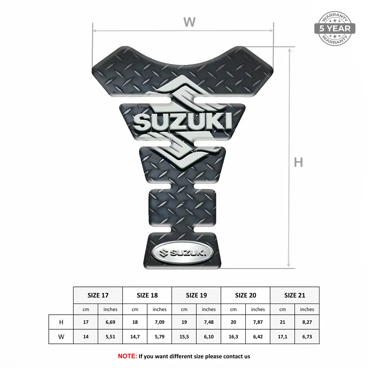 Suzuki Fuel Tank Protector Signature Grade